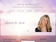 Tablet Screenshot of drjanegoldberg.com